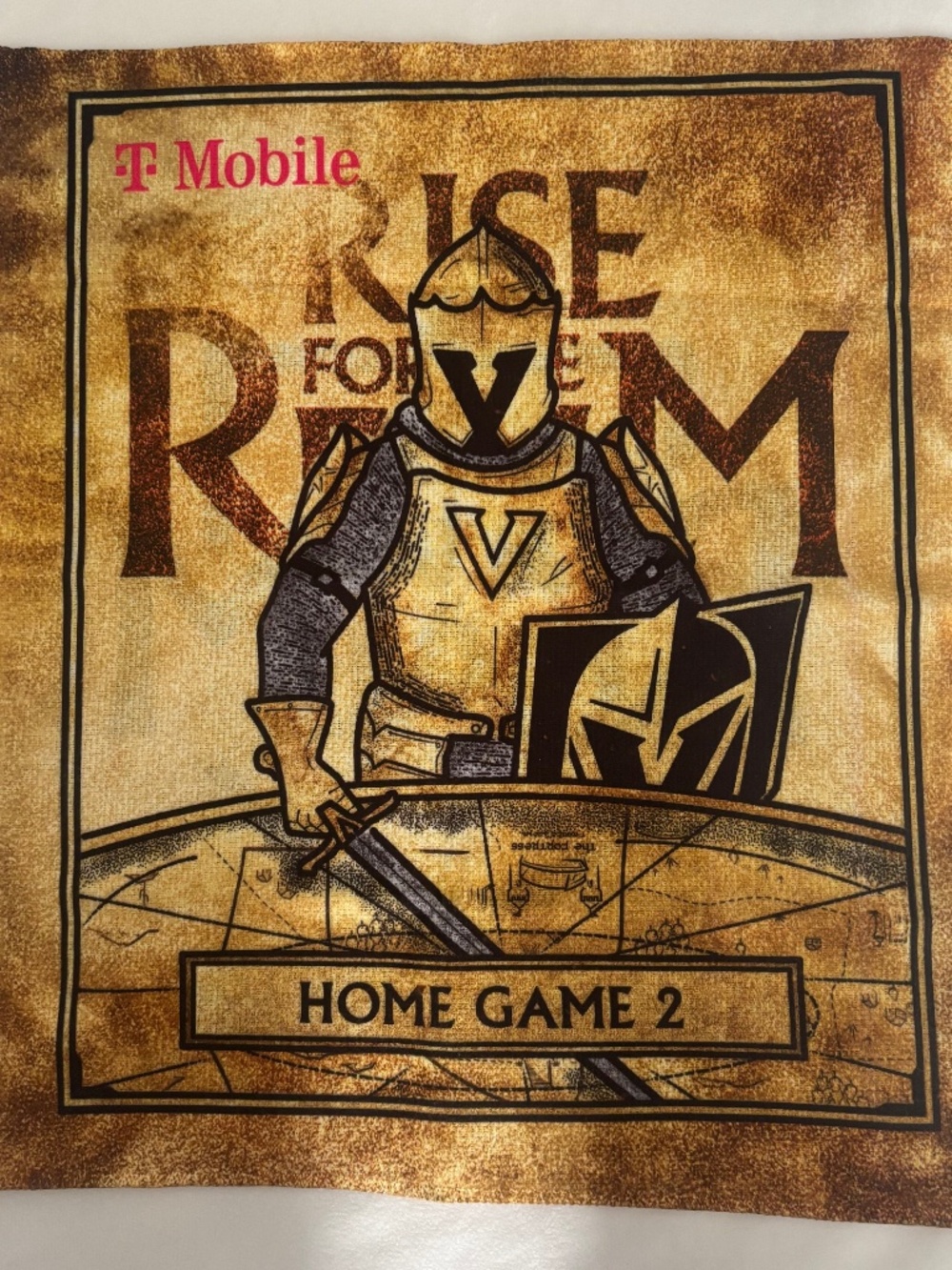 Vegas Golden Knights Rally Battle Towel Rise For The Realm Home Game 2 2025